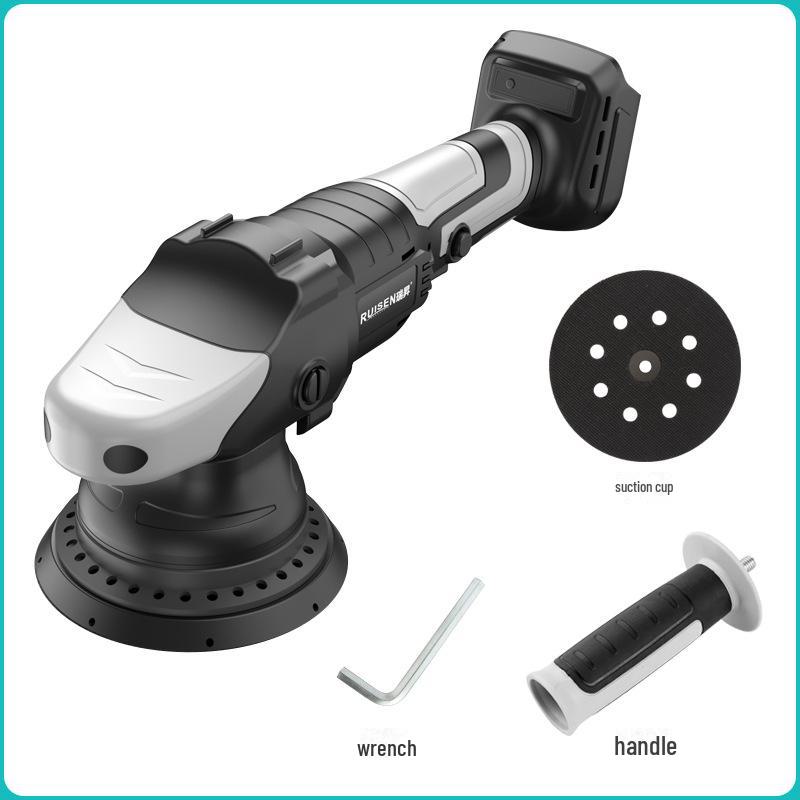 Polisseuse de voiture sans fil 21 V: Machine à cirer et polir excentrique rechargeable avec batterie au lithium