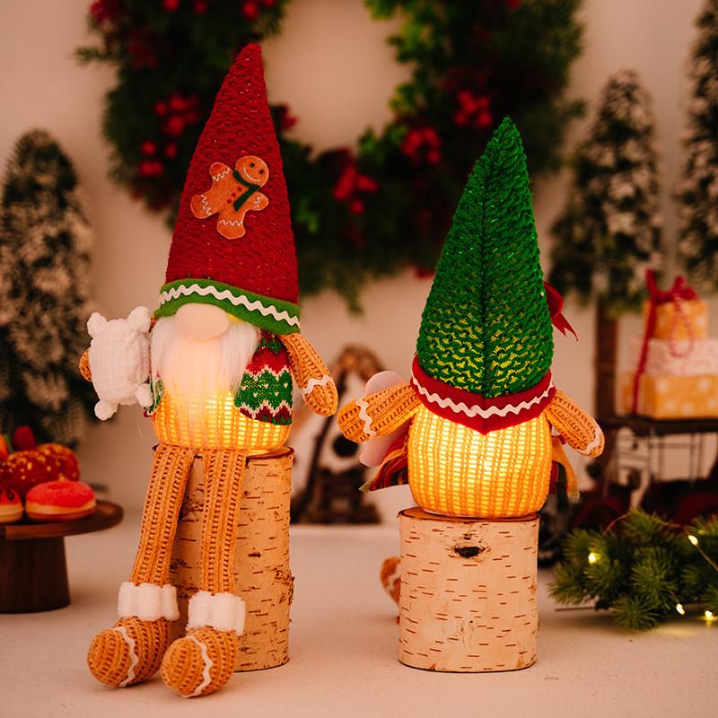 Whimsical Man Gingerbread Lighted Doll With Hanging Legs For Joyful Christmas Decor
