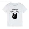 Born To Rock Kids TShirt Boys Girls Unisex Baby Clothes Cool Fashion Style Tops Children Summer Short Sleeve Graphic Tee Shirt