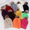 Nové Candy Colours Zimní čepice Dámské Bambulky Čepice Soft Trendy Čepice s čepicí Basic Daily Leisure Cap