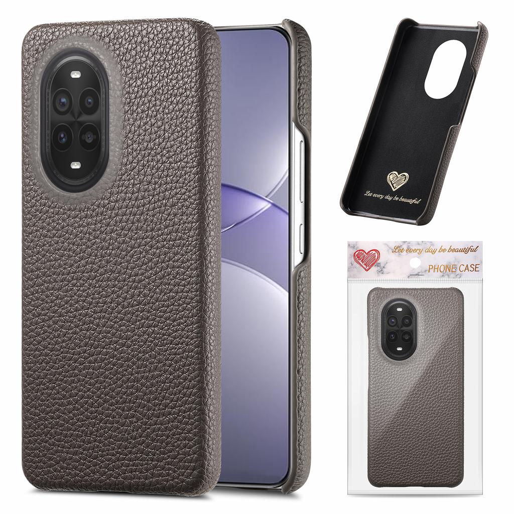 For Huawei nova 13 Pro 5G Case Litchi Texture Leather Coated PC Mobile Back Cover