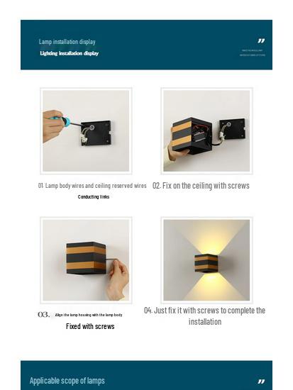 Waterproof LED Outdoor Double Head Wall Light, Super Bright for Villas, Courtyards, and Balconies.