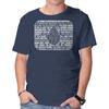 Unisex Rundhals-T-Shirt Lumon Insights Grafik Kurzarm Lässiges T-Shirt