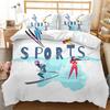 Sportovní povlečení Taekwondo Lyžování Plavání Box Tanec Badminton Baseball Lední hokej Queen Polyesterová ložní souprava pro teenagery chlapce