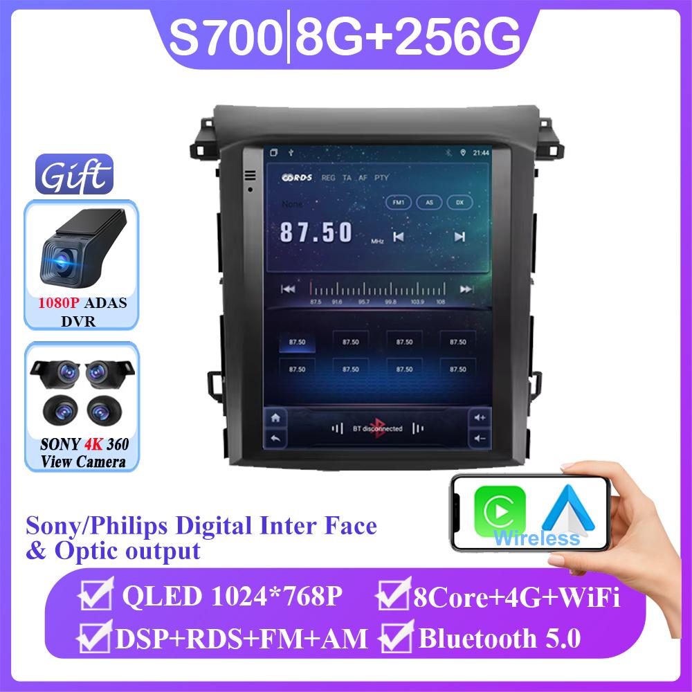 9.7 Inch QLED For Subaru XV Forester 2018-2021 Car Radio Android 14 4G WIFI Carplay Stereo 2 Din No DVD Player GPS Navigation