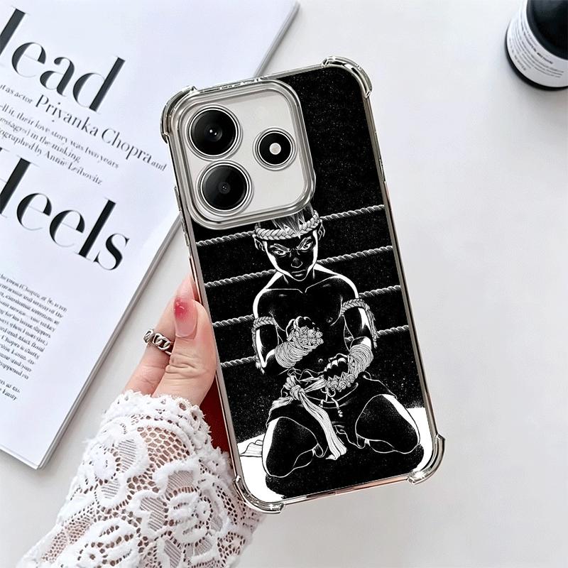 

Muay Thai Fight Boxing Soft Phone Case For Xiaomi Redmi Note 14 15 Pro Plus 13 12 11S 11T 5G 10 9S 9 Plating Anti-Fall Fundas Redmi Note 13 4G