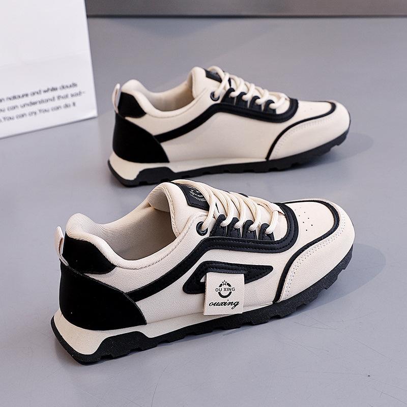 ins flat baseplate shoes sports shoes women's spring new students lightweight casual running shoes