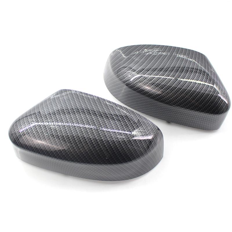 2pc Carbon Side Wing Mirror Cover For Ford Focus MK2/MK3 II III DA DP DH DB DS 2 3 Caps Rearview Auto replace 2008 2018 housing