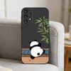 P-Panda illustration    Phone Case For Samsung S25,S24,S21,S22,S23,S30,Ultra,S20,Plus,Fe,Note,10,9,5G Black Cover