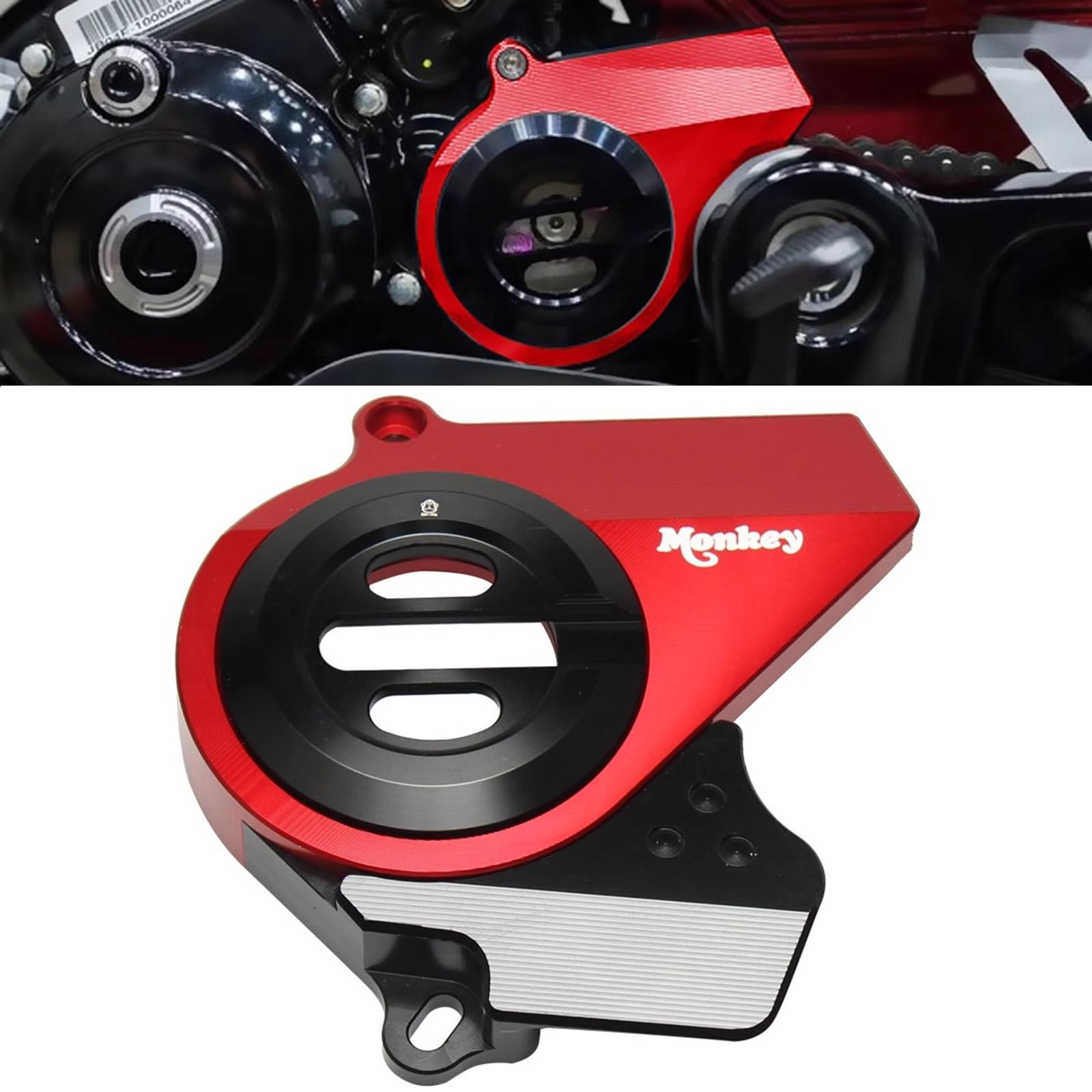 

HJSYYDS Для MONKEY125 DAX ST-125 monkey125 dax st-125 Monkey 125 Защита крышки передней звезды с ЧПУ Модифицированная крышка для украшения цепи Защита передней цепи П