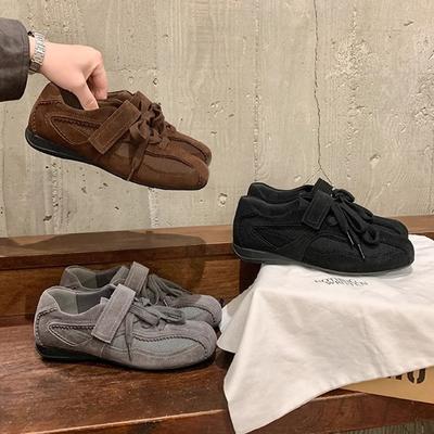 Mode AIYUQI 2025 neue Damen Dexter Schuhe Rutschfeste Sneakers Schuhe für Damen Übergröße Retro Ballett Damenschuhe