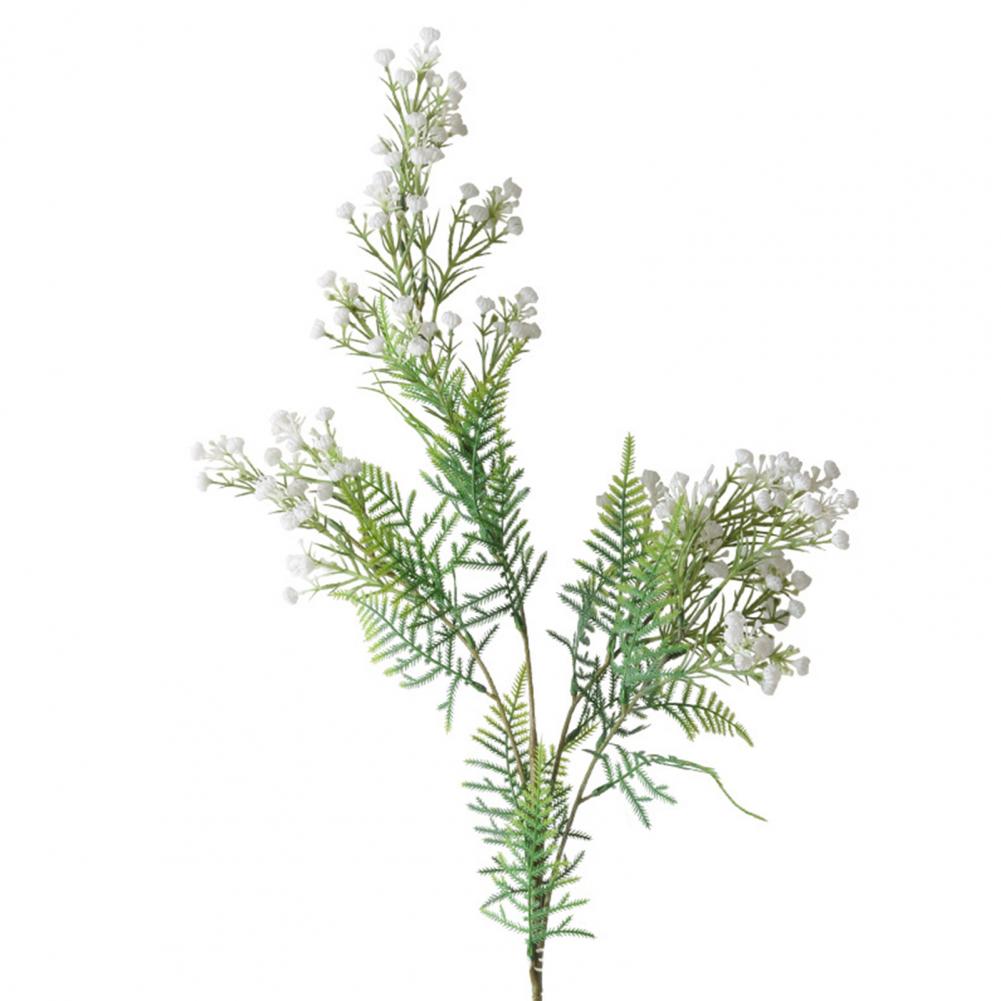 Fake Baby s Breath Flowers Artificial Gypsophila Branch Baby s Breath Green Artificial Branch 32 Long Stem for Wedding