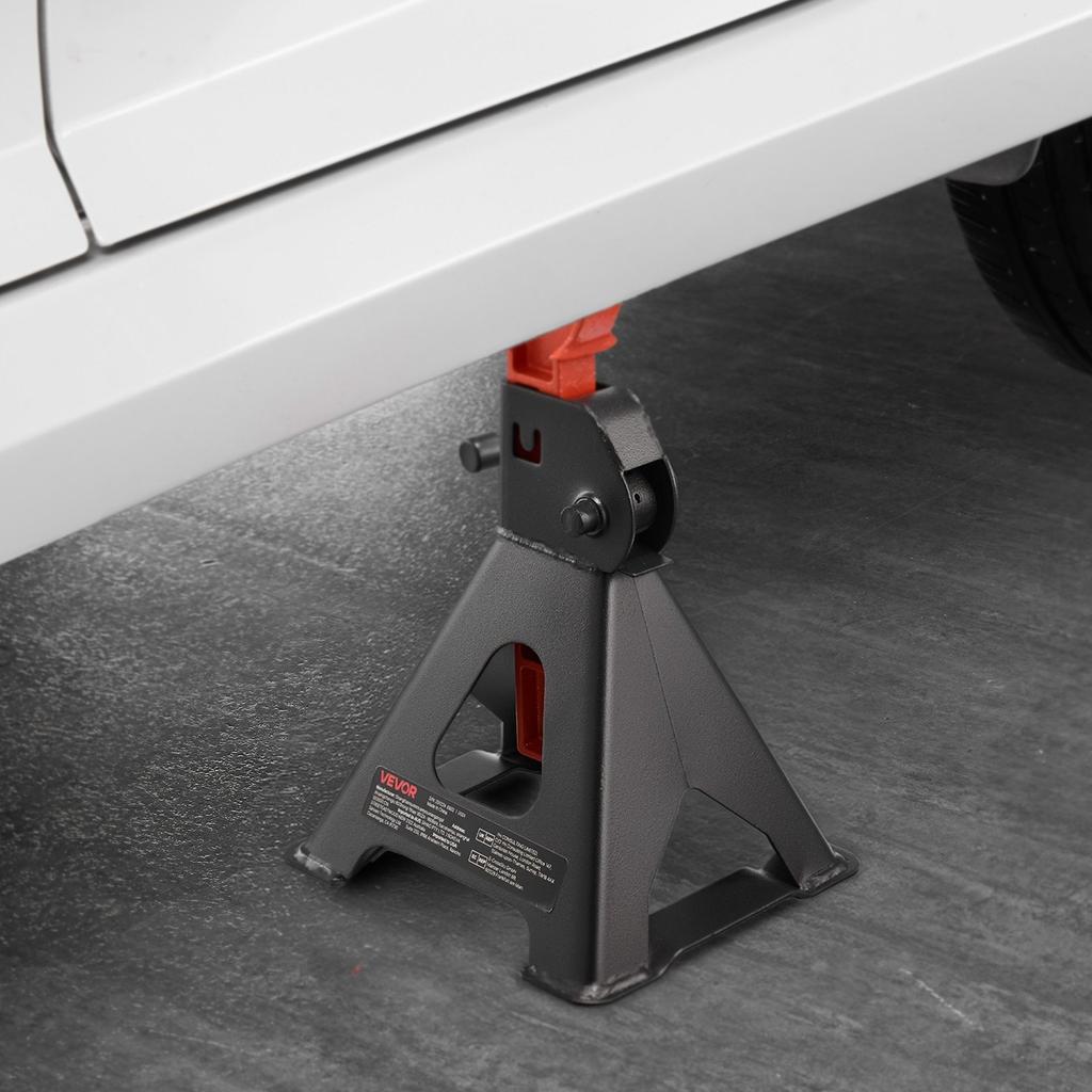 Jack Stands, 3 Ton (6,600 lbs) Capacity, 275-415 mm Adjustable Height, Heavy Duty Steel Jack Auto Stands with Locking, for Lifting SUV, Pickup, Car