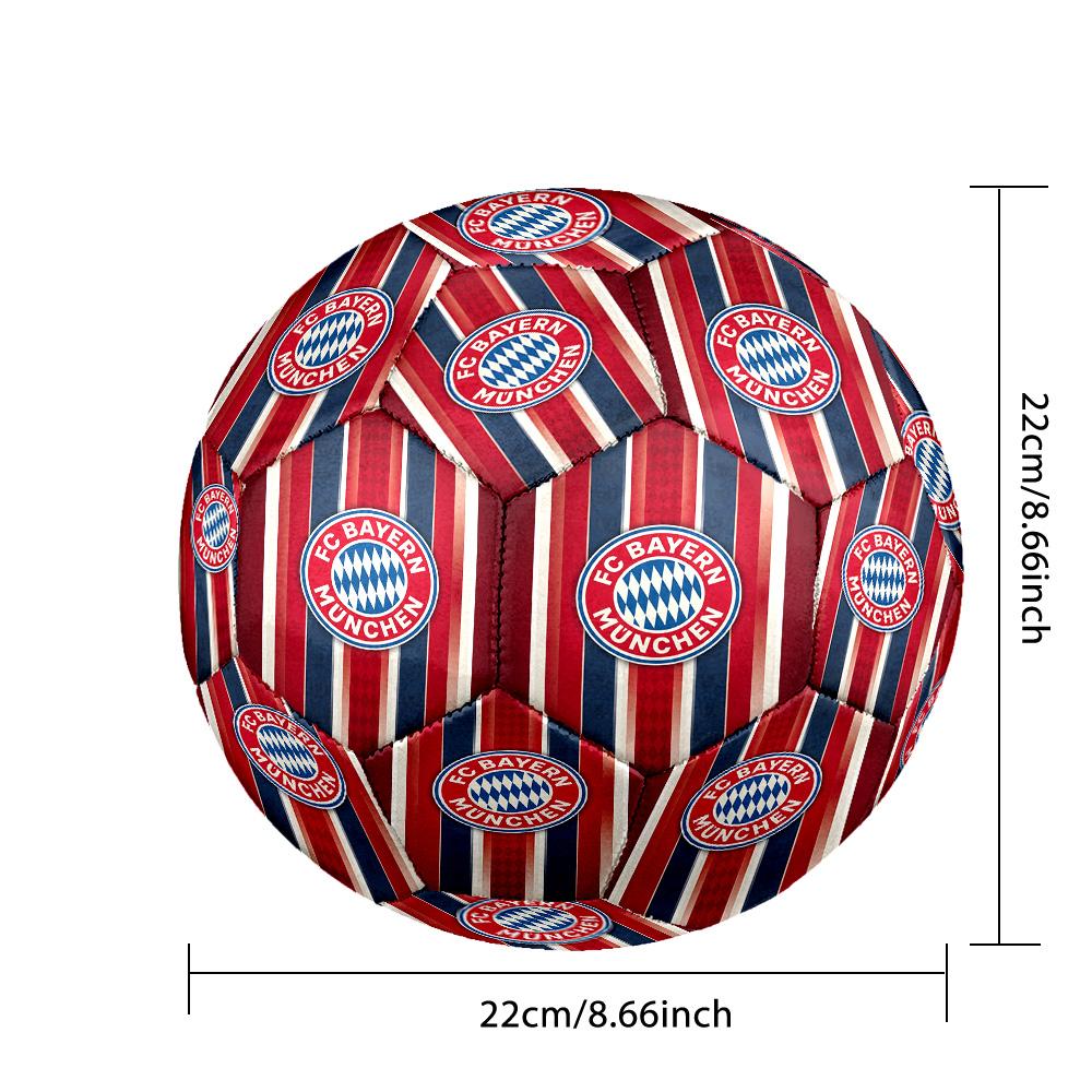 Bayern Monaco Pallone da Calcio Taglia 5 Alta Elasticità Pallone da Calcio Per Competizione All'aperto Allenamento Quotidiano Gioco