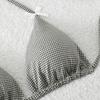 Bikini Boxer de Espalda Descubierta Deseo Puro Traje de Baño con Lazo Dividido Estampado Pequeño Fresco