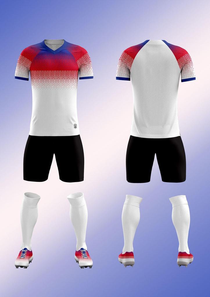 Unisex Soccer Uniform Set Adult Kids Short Sleeve Training Uniform Jersey Diy