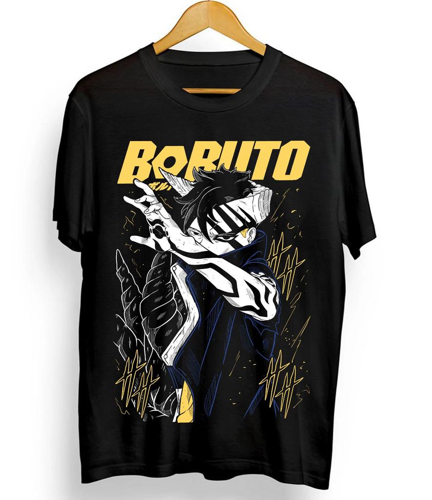 Boruto Uzumaki Naruto T Shirt Anime Oversize Men Women Short Sleeve Casual Tee Cotton Streetwear Cosplay Summer Manga Strip Tops