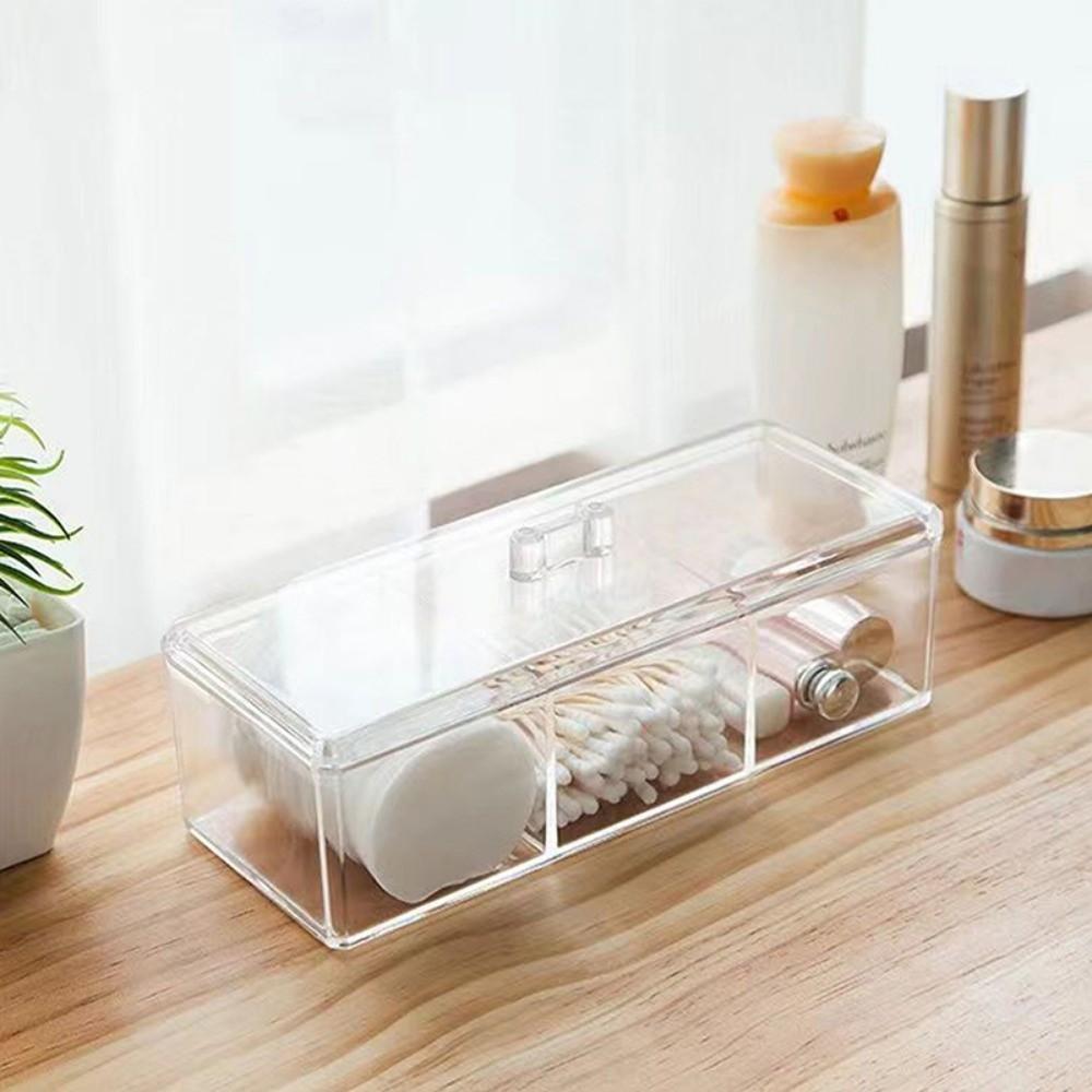 Dust-Proof Cosmetic Storage Box Transparent Makeup Brush Organizer  Beauty Accessories