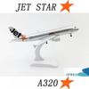 Maßstab 1/400 Legierung 320 A320 Jetstar Airways Flugzeug 20CM Flugzeugmodell mit Fahrwerk Spielzeugflugzeug für Jungen Geschenk zum Sammeln