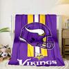 Vikings Team Spirit Portable Blanket/Soft Blanket Bedding Blanket Suitable for Travel Camping Living Rooms Offices Sofas Fan Gifts