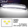 Clear Lens Front White LED Side Marker Lights For Chevy Camaro Cadillac ATS CTS