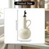 Ceramic Oil Dispenser Bottle 600ml Capacity with Handle Modern Olive Container Liquid Condiment