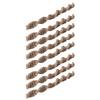 Bohemian Twist Curtain Buckle Holdbacks, 8Pack Jutes Twines Tie Backs for Light Filtering Drapes