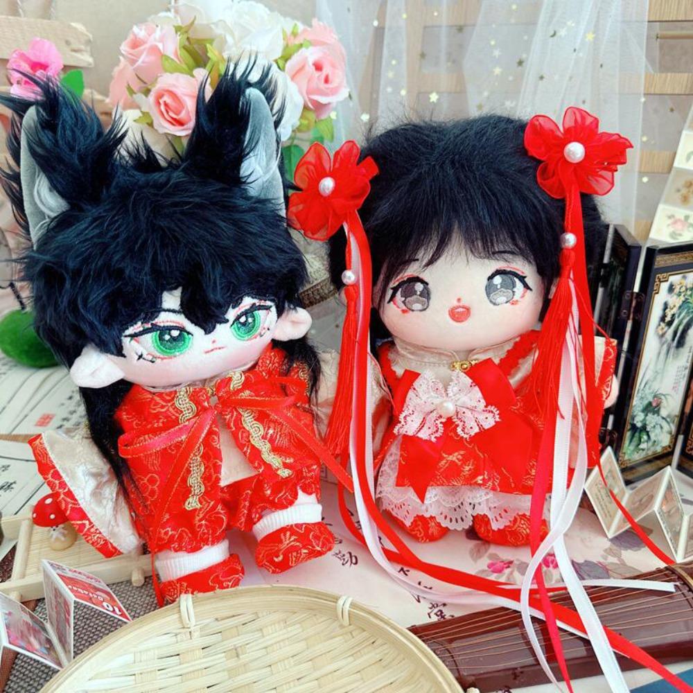 New Year 20CM Cotton Doll Clothes Snake Plush Toys Clothes Stuffed Doll Clothes Suit Girl Gift