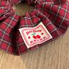 Red Plaid & Polka Dot Hair Accessories Set Festive Aesthetic Style for Women Holiday Party Gift
