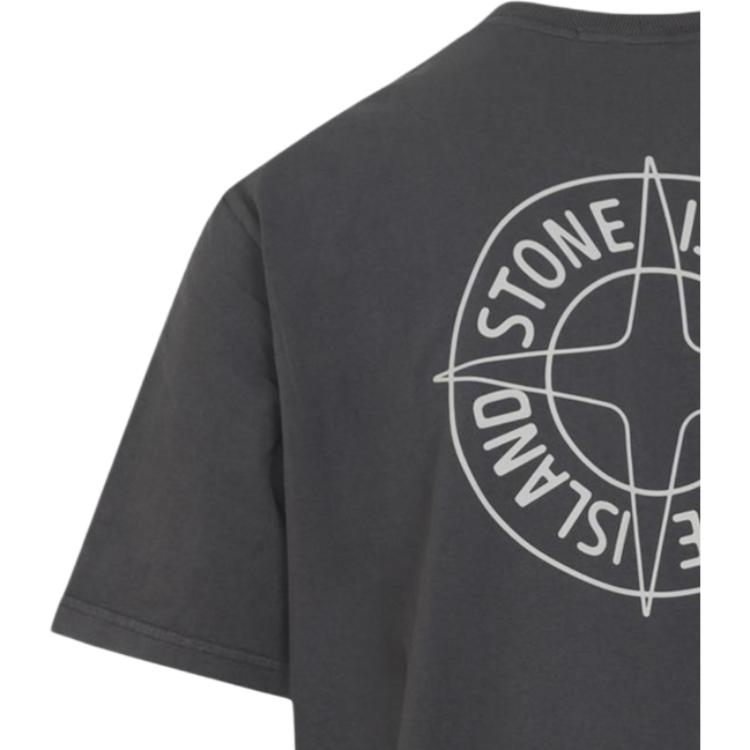 Stone Island Logo Letter Pullover Short Sleeve T-Shirt Men tops L1S152100001S0284-V0065
