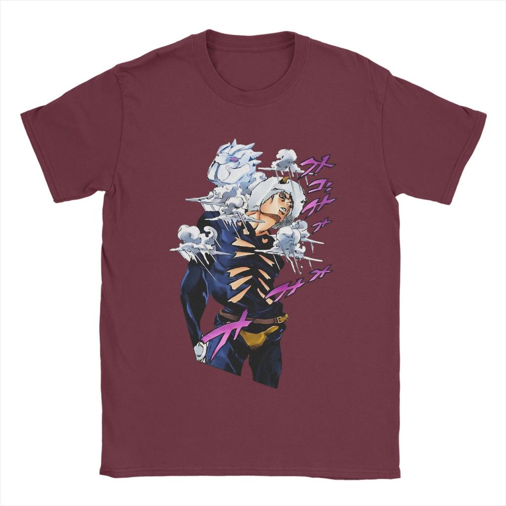 Weather Report Manga J-Jojos Anime Apparel Unisex T Shirt Pure Cotton Tee Graphic Printing Adventure Anime Tops T-shirt