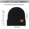 Unisex Autumn Winter Riding Hat Cuffed Warm Beanie Hats Knitted Cycling Cap for Skiing Camping Traveling