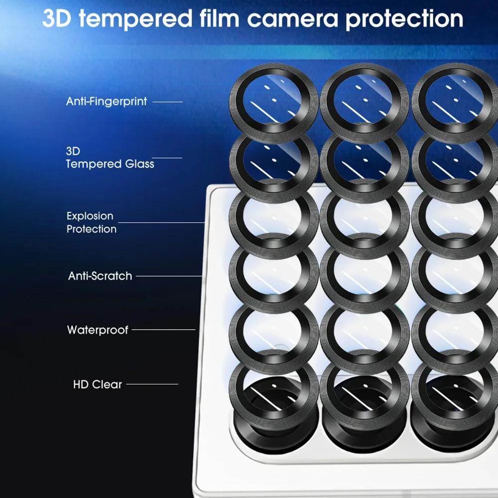 1-2PCS Alloy Metal Ring Clear Camera Lens Protector Film For Samsung Galaxy Z Flip 7/Fold 7 Anti-Scratch Tempered Glass Lens Cap