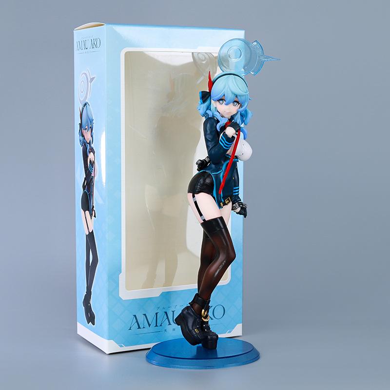 Blue Archive Ako Action Figures Amau Ako Anime Figurine PVC Cute Girl Statue Model Desk Decoration Collectible Doll Toys Gifts no box