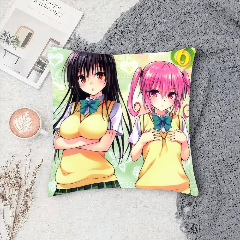 To LOVE-Ru Anime Pillow Case Sofa Cushion Cover Room Home Decoration