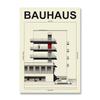 Vintage Minimalist Bauhaus Black and White Modernism Exhibition Wall Art Poster and Print Canvas Painting Picture Home Decor