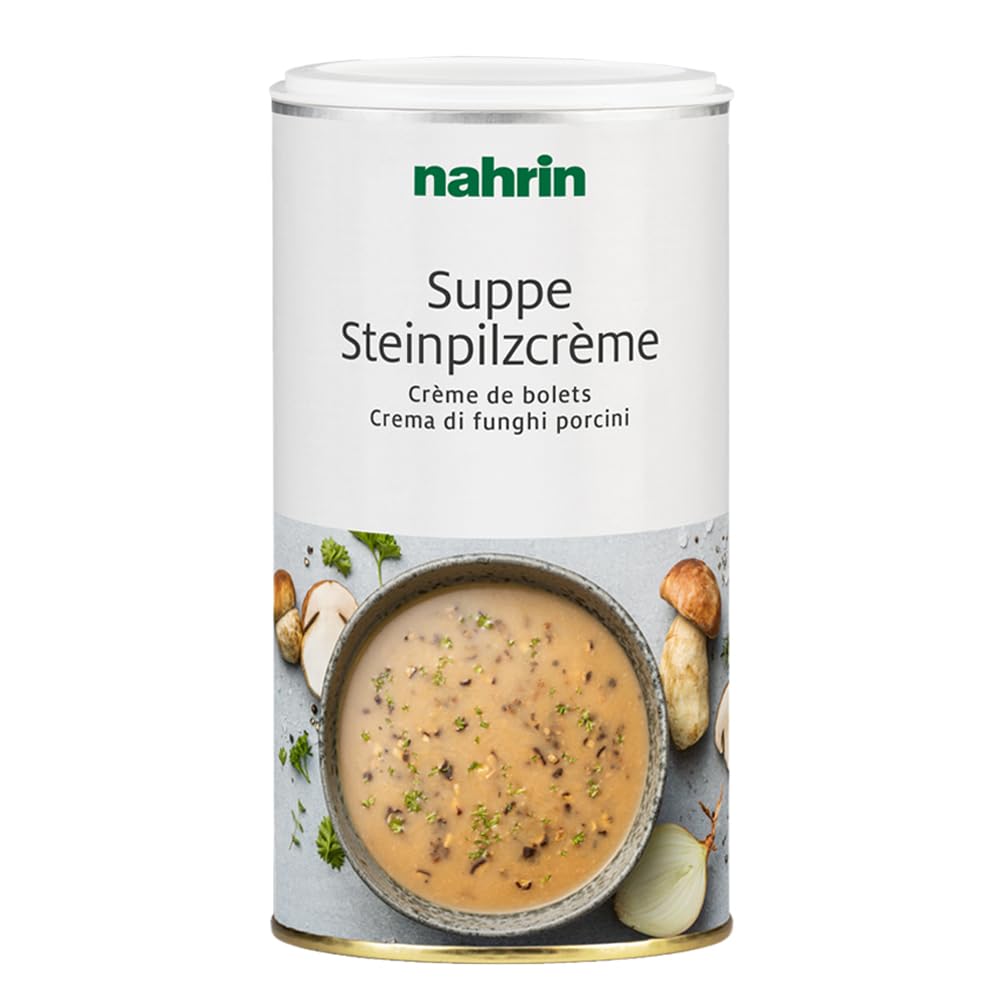 

Суп-пюре Nahrin с белыми грибами, порошок белых грибов, специи, травы, приправы, сухой суп, лук, чеснок, перец, диетический, полезный, натуральный, 270г