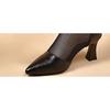 Soft Leather Sandals with Hollow Design, Cool Boots, New Pointed-toe High-heeled Shoes, Mesh Fabric Shoes