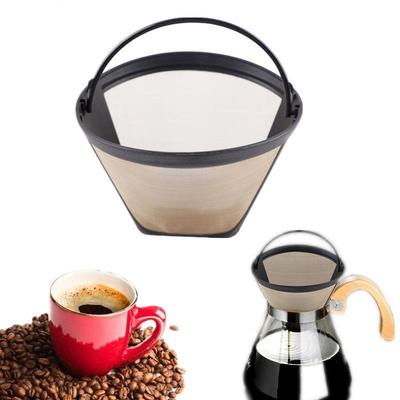 Coffee Filter Stainless Steel Coffee Filter Hand Coffee Maker Filter Free Paper Filter Funnel Drip Type
