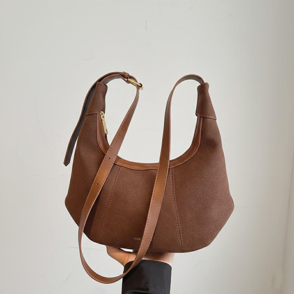 

Retro Fashion Crossbody Shoulder Bag Womens Textured PU Leather Small Handbag Adjustable Strap кофейный