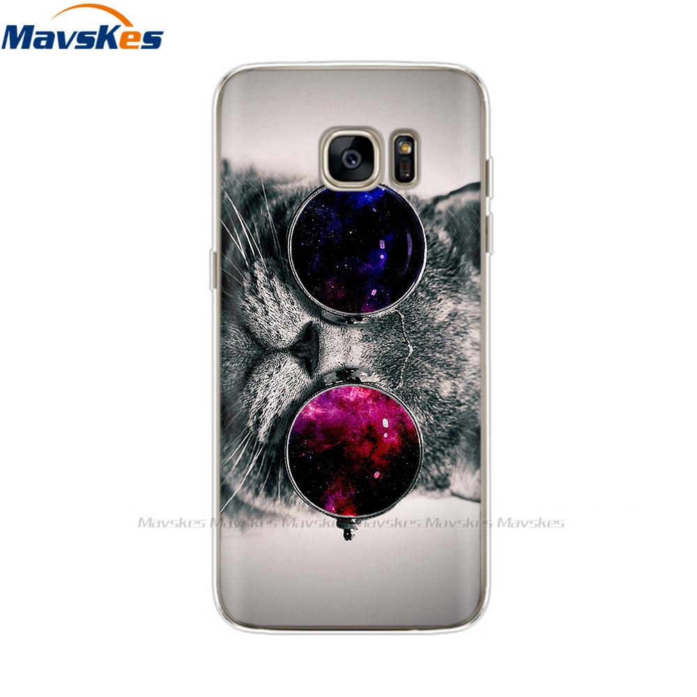Custodia in Silicone Cartone Animato Per Samsung Galaxy S7 Custodie Cover Fiore Morbido TPU Custodia per Telefono Per Samsung S7 edge G930F G930FD G930W8 Funda