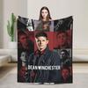 Movie Supernatural Evil Power Printed Soft Blankets Travel Plush Throw Blanket Print Home Decor Flannel Bedspread Sofa Bed Cover