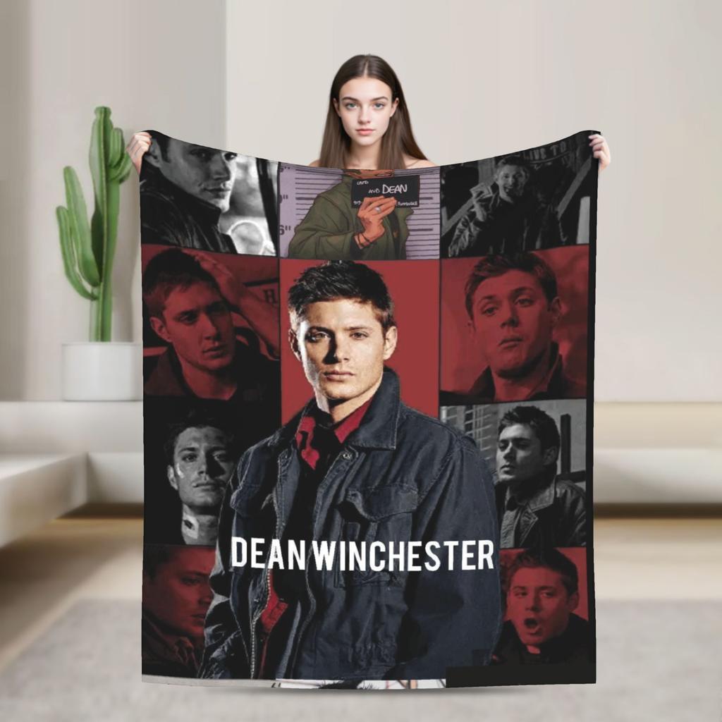 Movie Supernatural Evil Power Printed Soft Blankets Travel Plush Throw Blanket Print Home Decor Flannel Bedspread Sofa Bed Cover