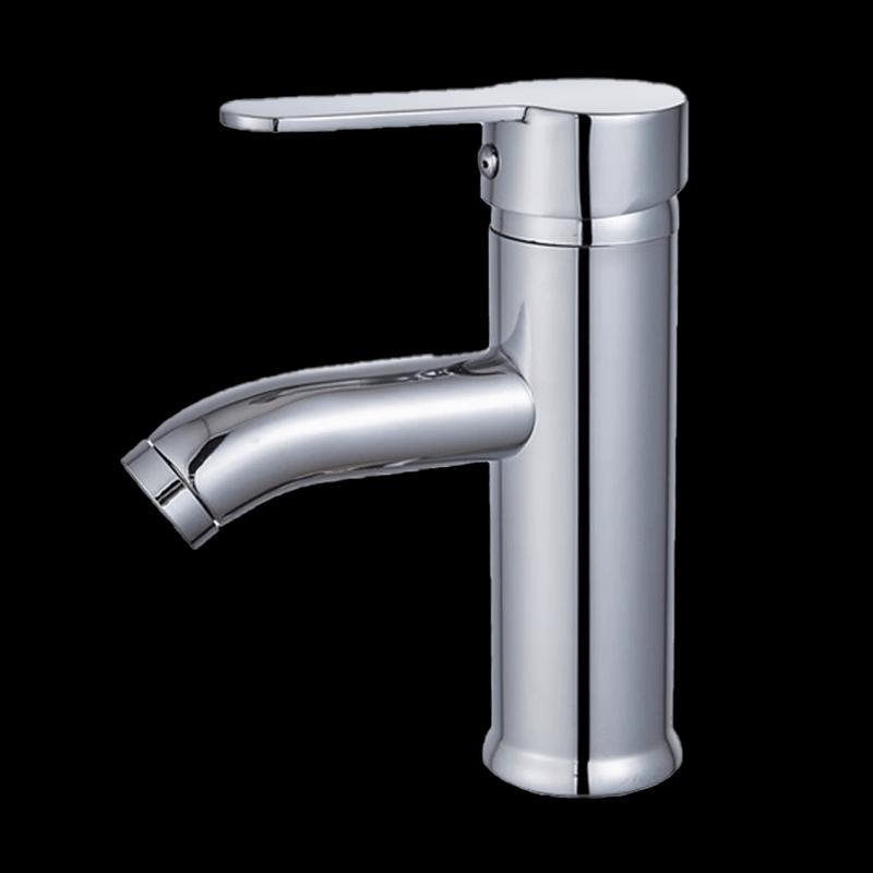 Stainless Steel Short Curved Basin Faucet