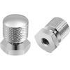 Chrome Solo Seat Nuts Seat Mounting Nuts 1/4"-20 Thread Compatible for Harley Davidson Touring Softail Street Glide Road Glide Road King