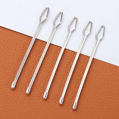 5pcs Sewing Accessories Clip Tweezers Self-Locking Elastic Rope Threader Stainless Steel Wearing Threaders Guide Easy Threaders