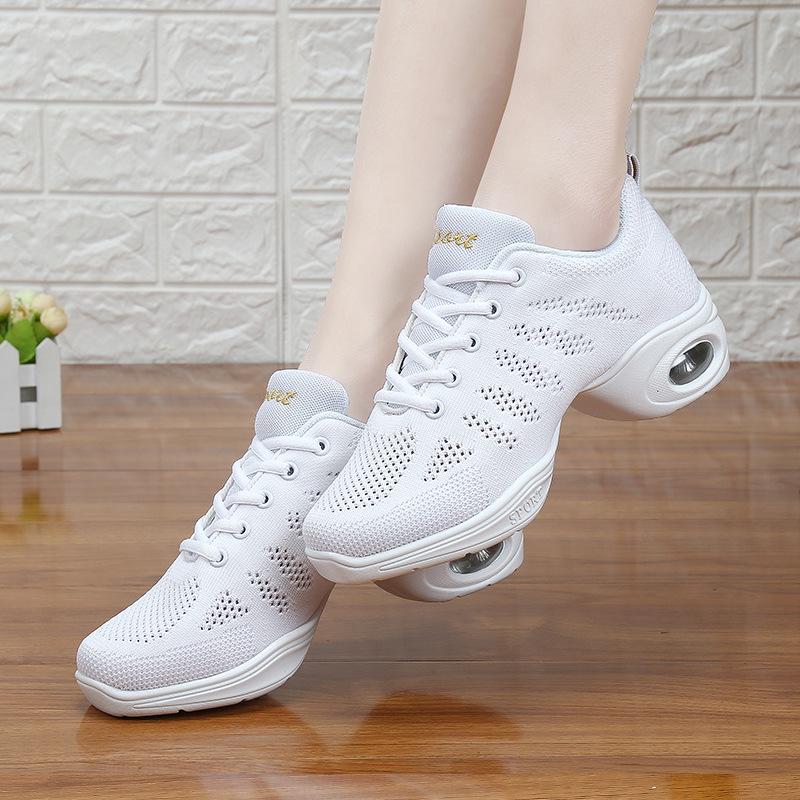 Atmungsaktive Mesh-Tanzschuhe für Damen im Sommer: Weiche Sohle für Modern und Square Dance