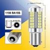 2/4/8 P21W 1156 BA15S Turn Signal Light 1157 BAY15D LED Bulbs Car Reverse Parking Backup Lights 12V 33SMD 6500K White Red Yellow