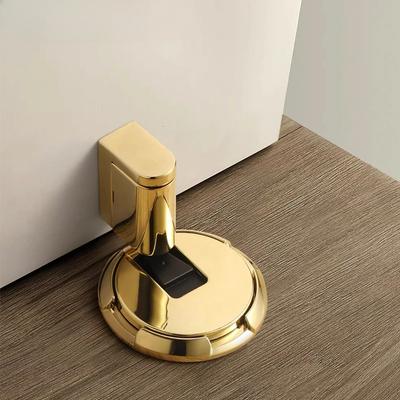 No Punching Door Suction Bedroom Anti-collision Door Furniture Accessories Bathroom Door Stop Golden Room Door Suction Fixer