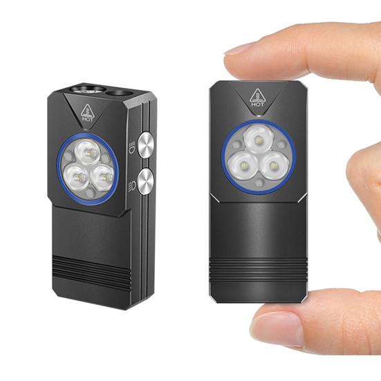 Keychain Flashlight Mini Keychain Torch Rechargeable Work Light Emergency Torch for